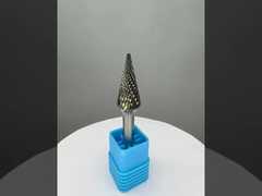 SM Tungsten Carbide Rotary Burr Cone Pointed End Type For Die Grinder With 1/4 