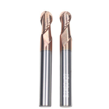 قیمت خوب 8mm Dia R4*8*16*8*60 2فلوت TiAISiN کربید توپ بینی پای آسیاب برای فولاد کربن آلیاژ فولاد آهن ریخته شده آنلاین