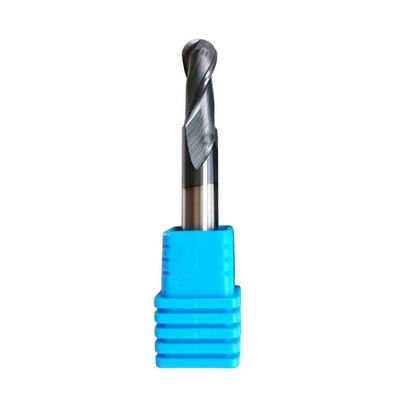 قیمت خوب 3mm R1.5*3*6*3*50 2 فلوت ها گلوله پایین آسیاب AITiN پوشش برای فولاد کربن، فولاد آلیاژ، فولاد ضد زنگ، آهن ریخته شده آنلاین