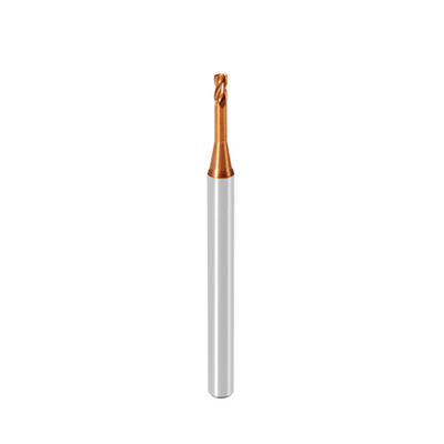 قیمت خوب HRC55 1mm سنگ شکن پایان کاربید جامد 2 فلوت گردن بلند کوتاه فلوت پای مربع آنلاین