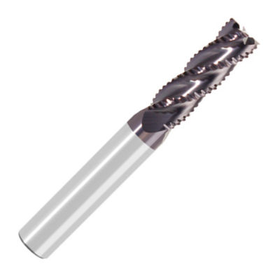 قیمت خوب 6mm HRC60 3 فلوت کاربید خام کردن پای آسیاب برای فولاد AITiN پوشانده آنلاین