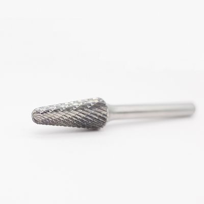 قیمت خوب SL-4 Tungsten Carbide Burr Taper شکل با شعاع پایان دو برابر برش با 1/4 