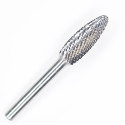 SH-5 شکل شعله کاربید وولفستم فایل چرخش با 1/4 '' ساقه برای مرطوب کننده مرطوب کننده بیت