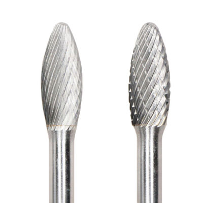 قیمت خوب 8mm * 20mm H شعله کاربید وولفستم فایل چرخشی 6mm شاخه شکل شعله تک برش چرخش Burr آنلاین