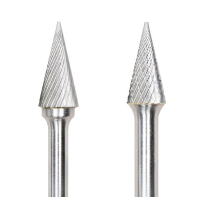 قیمت خوب نوع M 6mm * 13mm Tungsten Carbide Burr Cone نوع انتهای تیز با شاخه 6mm آنلاین