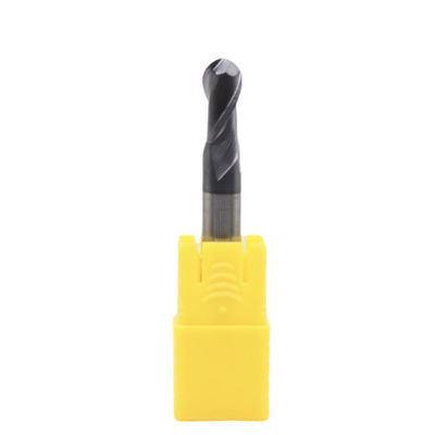قیمت خوب قطر ساقه 6mm R3*6*12*6*50 2 فلوت ها گلوله پایان آسیاب AITiN پوشش برای فولاد کربن آلیاژ فولاد فولاد ضد زنگ آهن ریخته شده آنلاین