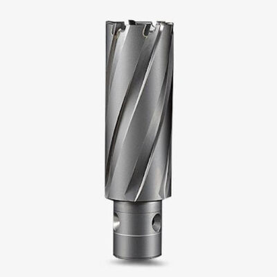 60mm Cut Dia X 100mm Cut Depth TCT Cutters Annular 18mm Fein Quick In Shank Carbide Tipped Cutter به اندازه 60 میلی متری برش داده می شود